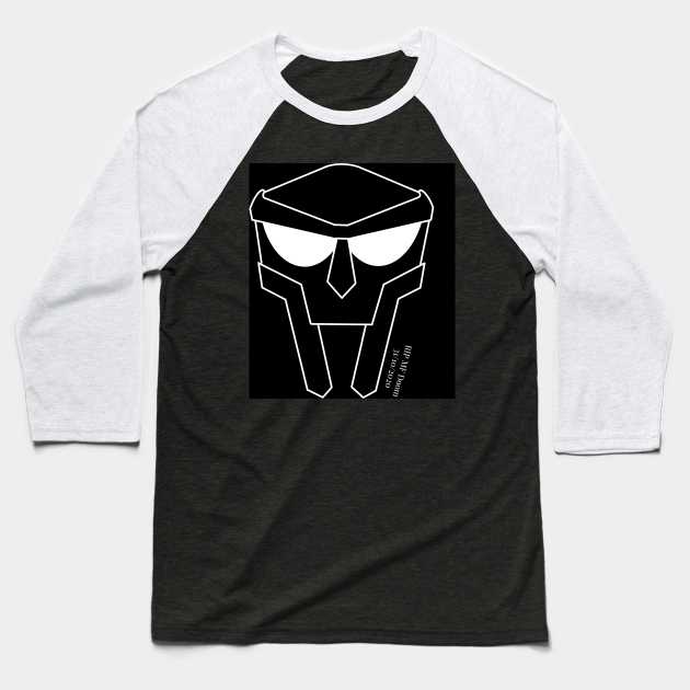 Mf Doom mask Baseball T-Shirt by CreationsByAme